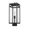 Z-Lite Nuri 1 Light Outdoor Post Mount Fixture, Black & Clear 596PHBS-BK - alternate 4